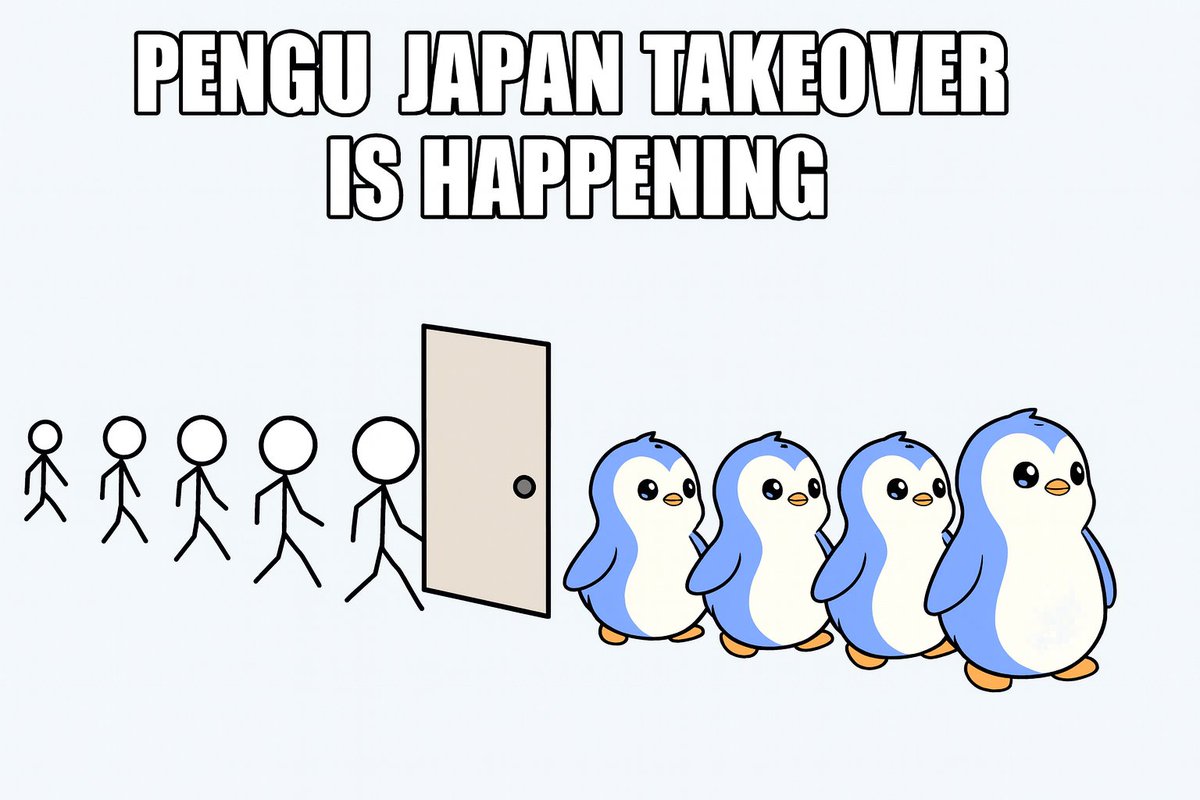 I see no difference here. $PENGU Japan takeover