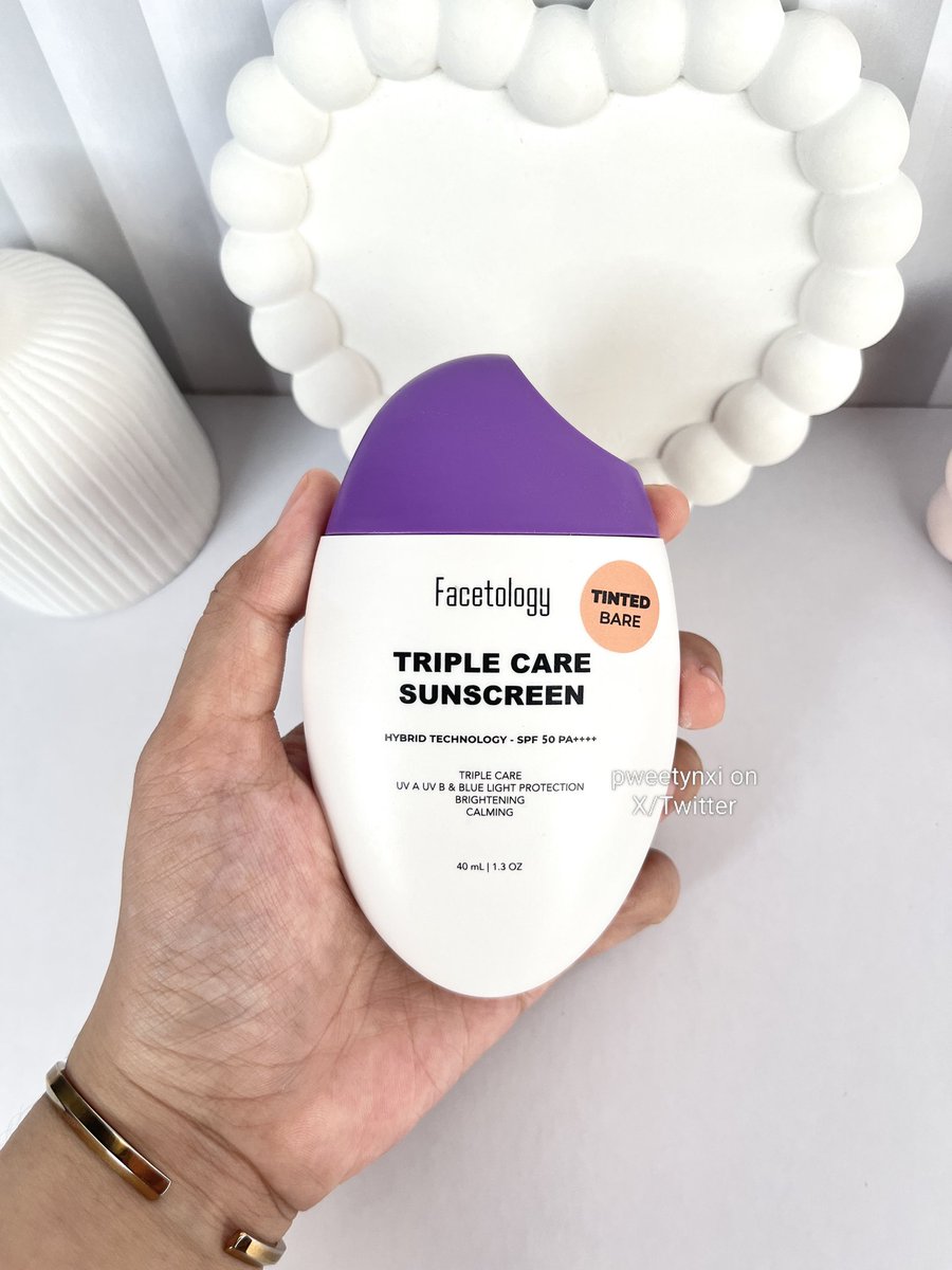 Tinted sunscreen sekarang banyak banget, tapi untuk coverage yang paling skin-like &amp; light itu cuma facetology, no dempul &amp; no luntur, cocok buat dipake ngegym atau olahraga💜

s.shopee.co.id/802l0jAtC2

✅ NON COMEDOGENIC 
✅ Bantu samarkan PIH