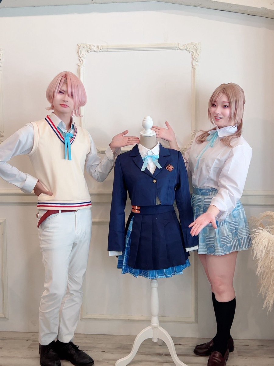⚠︎コスプレ/cosplay/オフショ
これは初星学園の標準的な制服を紹介する
麻央と莉波（<a href="/hiro_fura002/">緋色</a> ）

📷:<a href="/yumerai0909/">ゆめらい@☀️カフェ&a!9/6.7</a>
