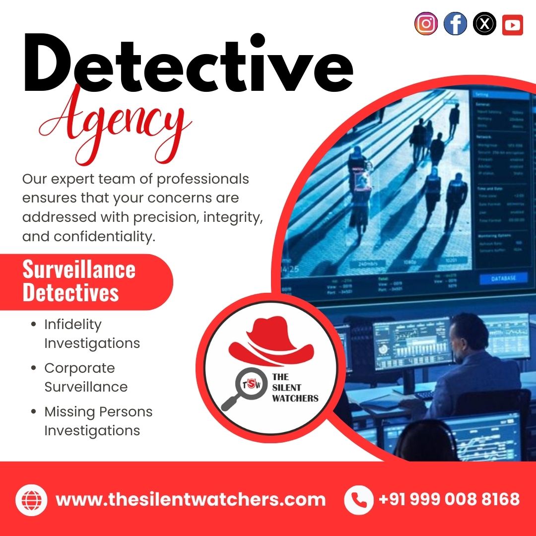Thesilentw007's tweet photo. 🔍 Trust The Silent Watchers – India’s Leading Detective Agency
Professional. Confidential. Reliable.

📞 Contact Us Today: +91 999 008 8168
🌐 Visit: https://t.co/TYXGJv1VqQ

#detectiveagency #surveillance #investigationservices #privatedetective #thesilentwatchers https://t.co/o3Z3xtESXO
