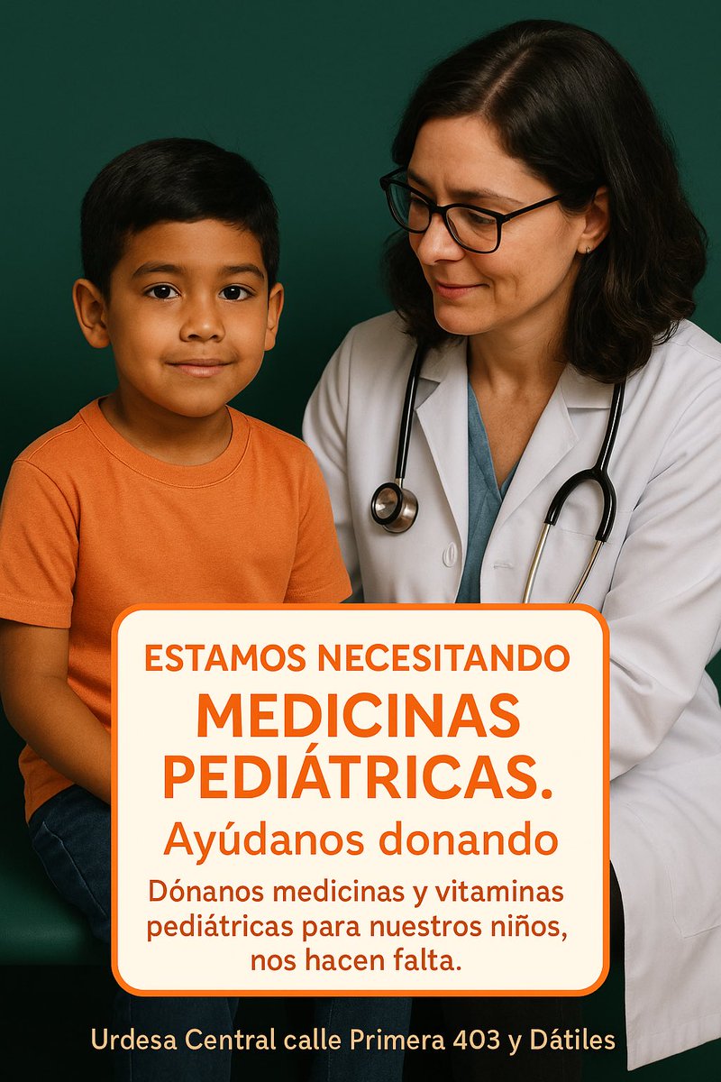 Estamos necesitando medicinas y vitaminas pediátricas, para continuar ayudando a 300 niños con Desnutrición Crónica.
Toda ayuda suma 🙏.
Estamos en Urdesa central Calle Primera 403 y Dátiles. 
Whats:  099 805 3229
Si tienes muestras médicas también nos ayuda .
#RT  - #RT - #RT