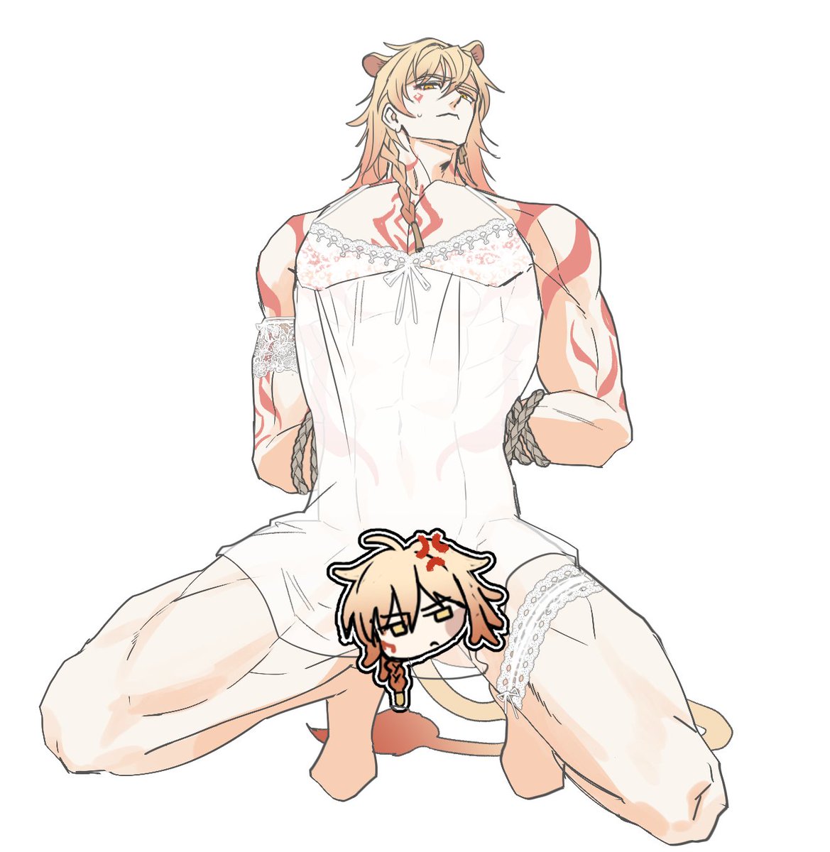 #Mydei
‼️왕세자님 속옷만입혓어요...조심하세요
‼️살색이많아요...조심하세요