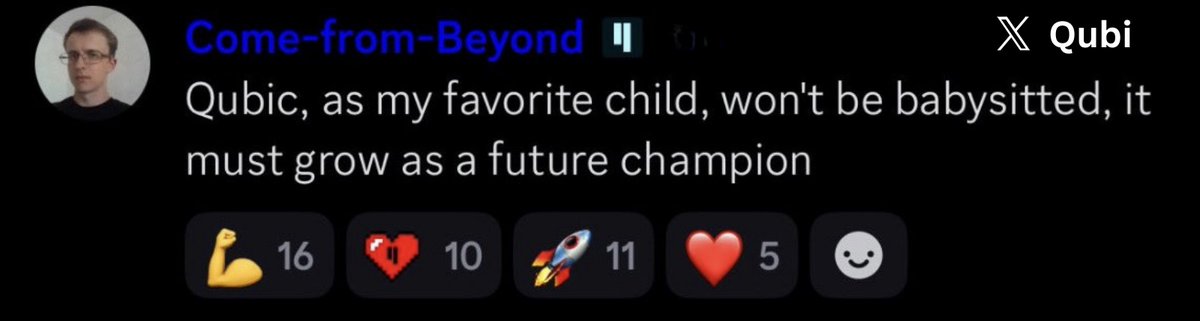 QuBi (@5267eth) on Twitter photo 🚨 <a href="/c___f___b/">Come-from-Beyond</a> dropped it ' $QUBIC is his favorite child' 👀
His “other kids” already shook the world:
🔹 $IOTA → 6,150x
🔹 $NXT → 5,008x
But your favorite child? That’s the one destined to become a champion.
$QUBIC isn’t chasing 6,150x… it’s aiming to crush it.
This is 🚨 <a href="/c___f___b/">Come-from-Beyond</a> dropped it ' $QUBIC is his favorite child' 👀
His “other kids” already shook the world:
🔹 $IOTA → 6,150x
🔹 $NXT → 5,008x
But your favorite child? That’s the one destined to become a champion.
$QUBIC isn’t chasing 6,150x… it’s aiming to crush it.
This is