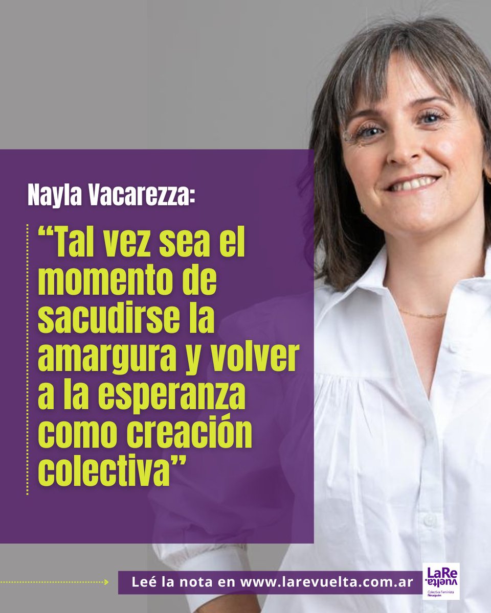 Nayla Luz Vacarezza <a href="/nayluxx/">Nayla Luz Vacarezza</a>  presenta su libro “Las pasiones alegres del feminismo” Una investigación que retrata la historia reciente de las luchas por la legalización del aborto en Argentina, Uruguay y Chile. 
Será este 29/8 a las 19 en Casa Revuelta.
larevuelta.com.ar/2025/08/25/nay…