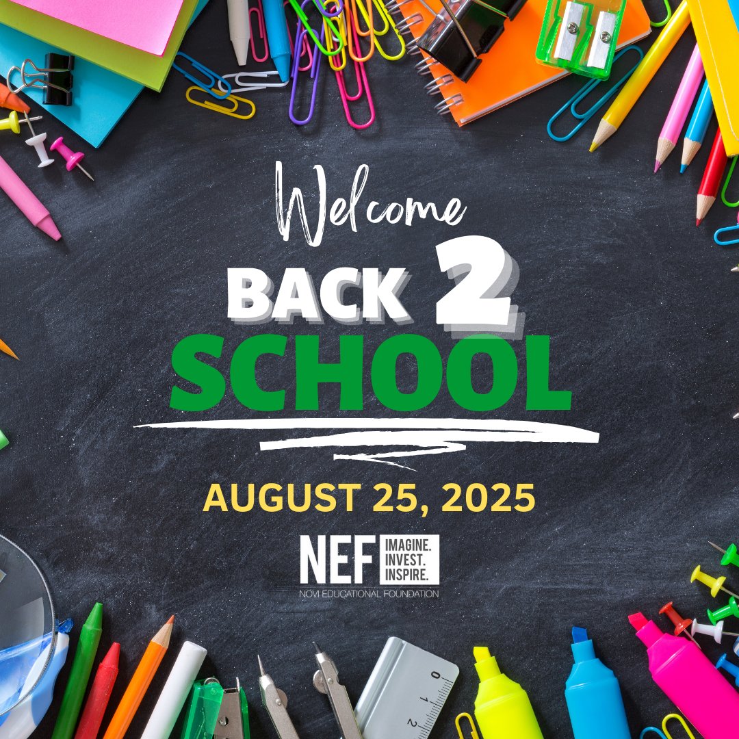 Welcome back to school for the 25-26 school year! We hope you all make new connections, find your path clearer, and have an enjoyable and enlightened school year!!! In the meantime have a wonderful week!!! #back2school #BacktoSchool #NEF #NCSD