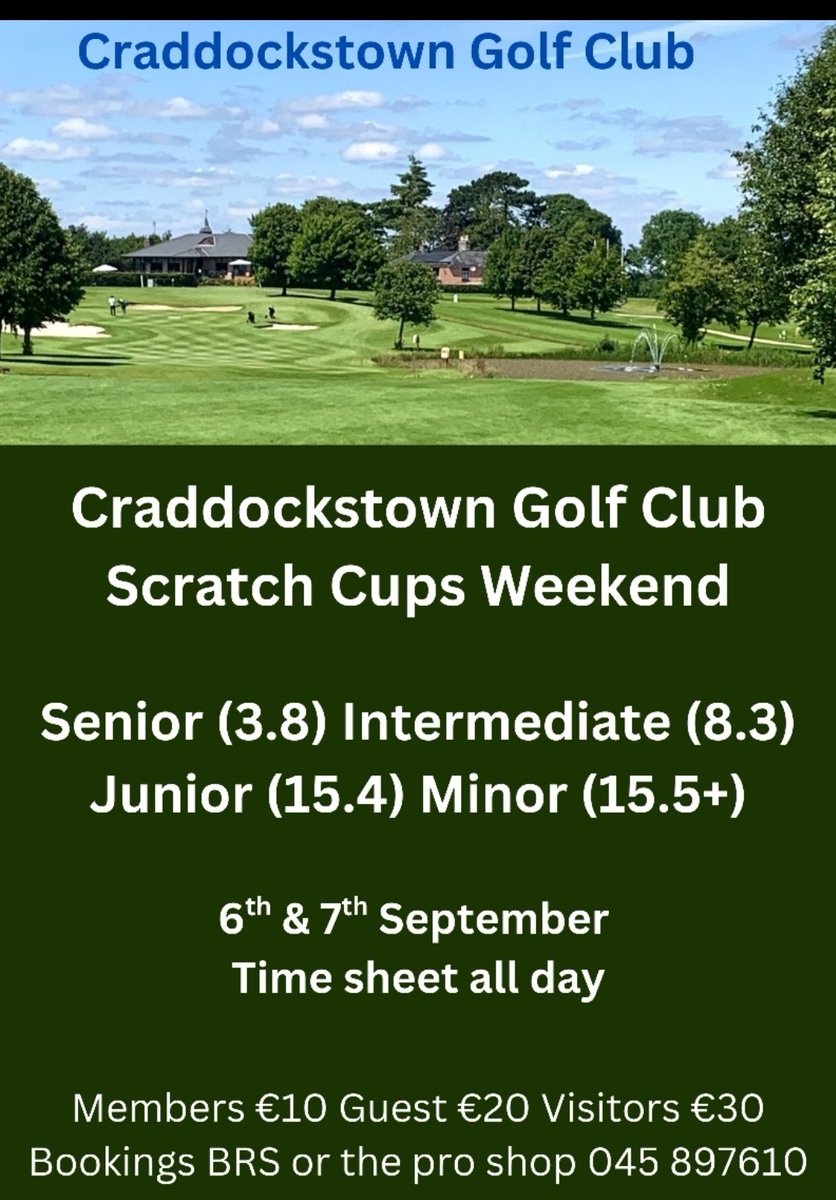 Craddockstown Golf Club tweet media