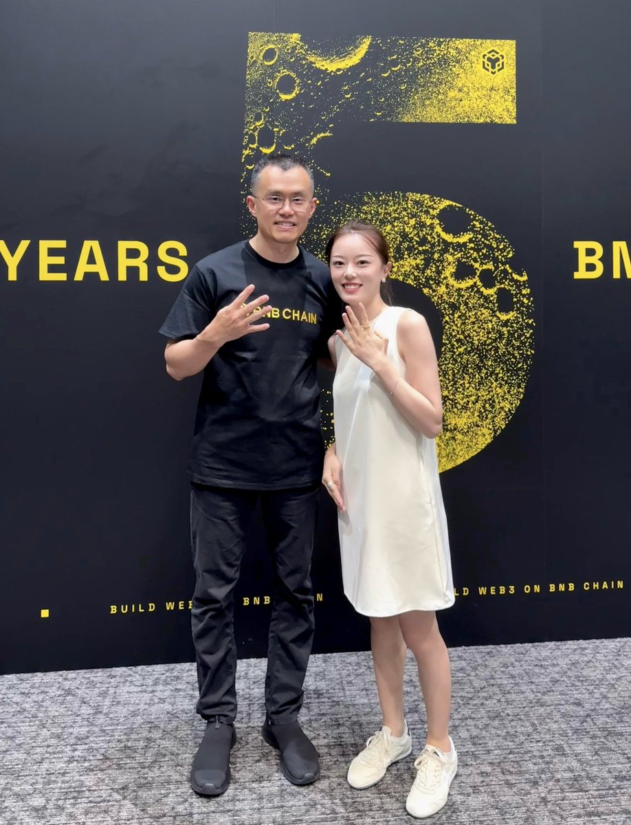 5 years of <a href="/BNBCHAIN/">BNB Chain</a> 
Got a pic with CZ <a href="/cz_binance/">CZ 🔶 BNB</a>