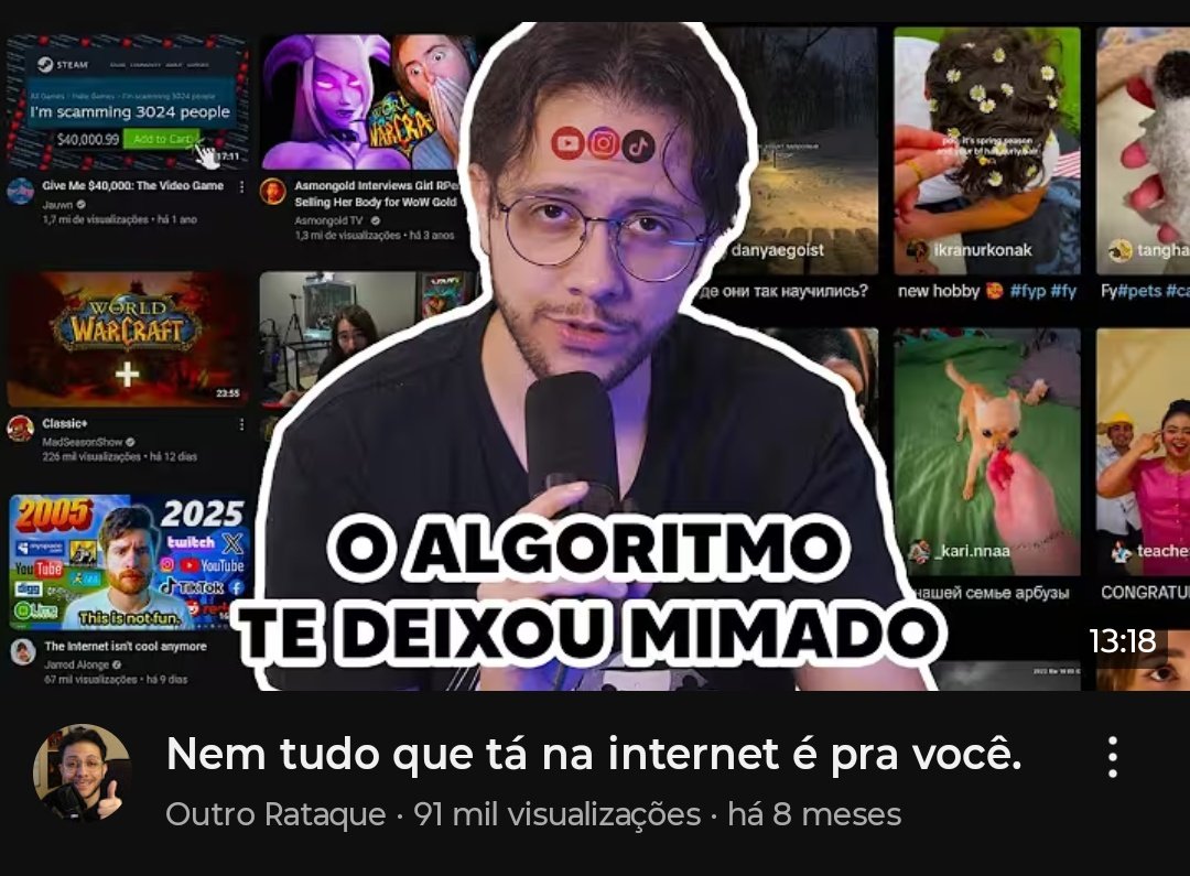 esse vídeo destruiu qualquer discussão online, não dá pra reclamar de nada sem um idiota postar isso