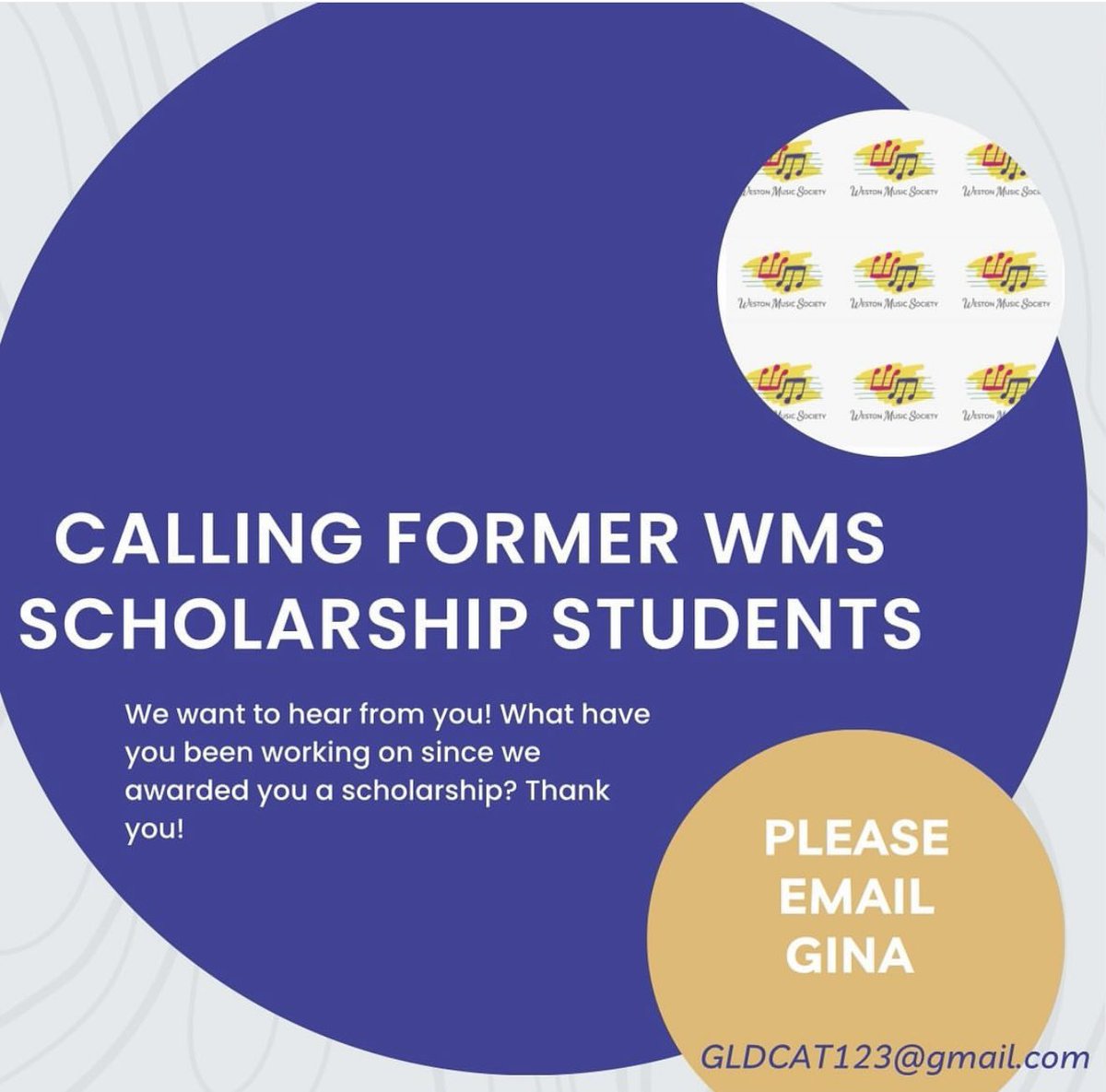 Former WMS &amp; WPS SCHOLARSHIP STUDENTS reach out and share your accomplishments with us. We are here to promote you.