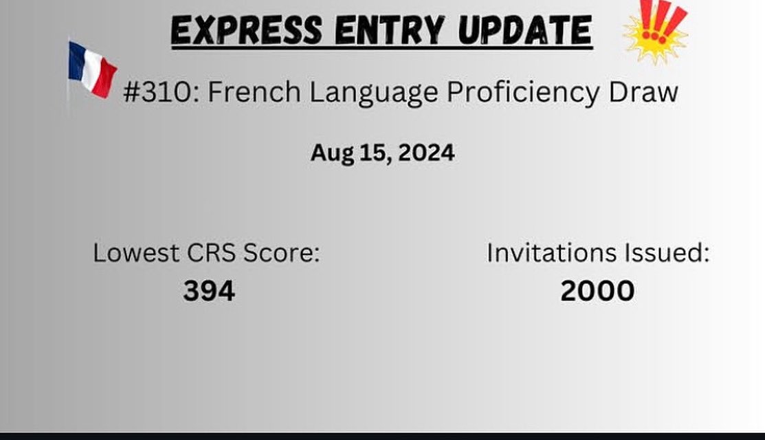 Jastasteprime's tweet image. 📧Contact us today to take the next step toward your permanent residency in Canada!

#Canadalmmigration #FrenchDraw #ImmigrationConsultant #CanadaPR #ImmigrationNews #CRS #CanadaDream