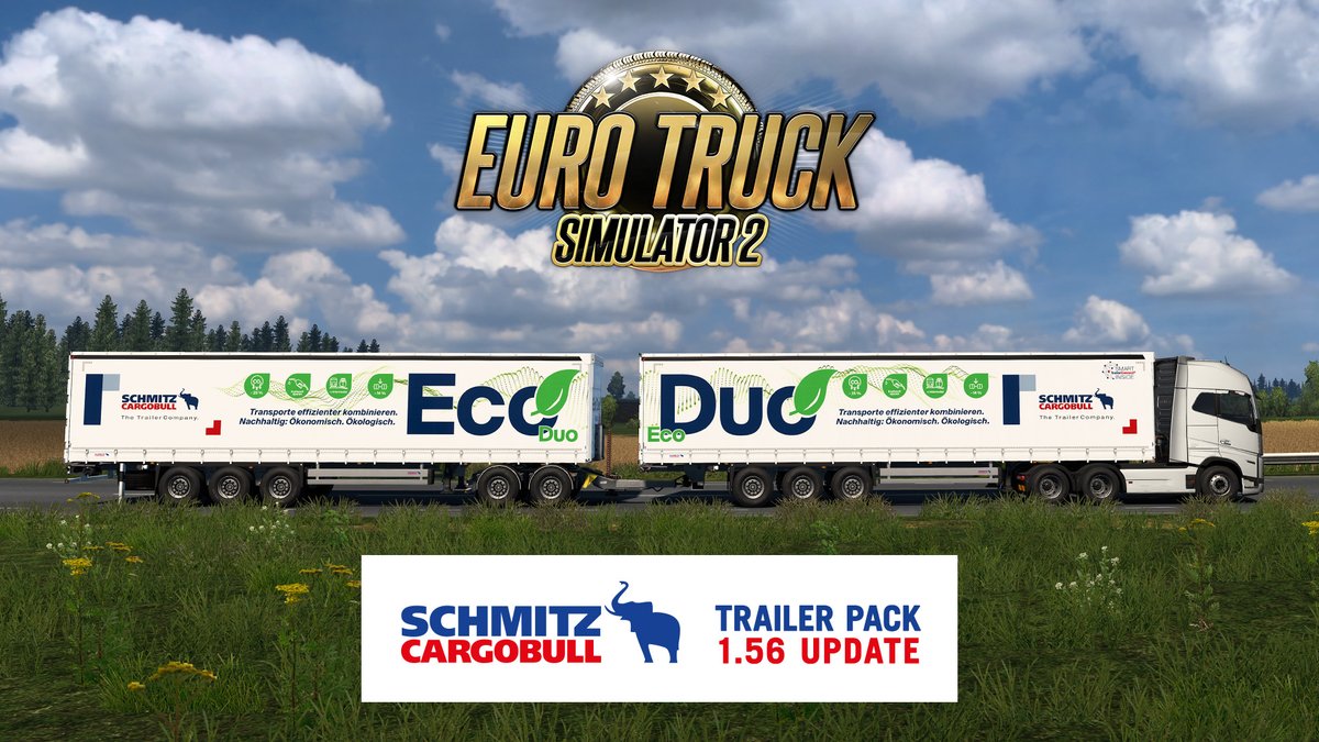 The upcoming 1.56 Update for ETS2 will also introduce new content to the Schmitz Cargobull Trailer Pack! ✨ Fresh trailer types &amp; features will soon enhance your hauling journey. 🚛💨

Read more at 👉 blog.scssoft.com/2025/08/156-up…