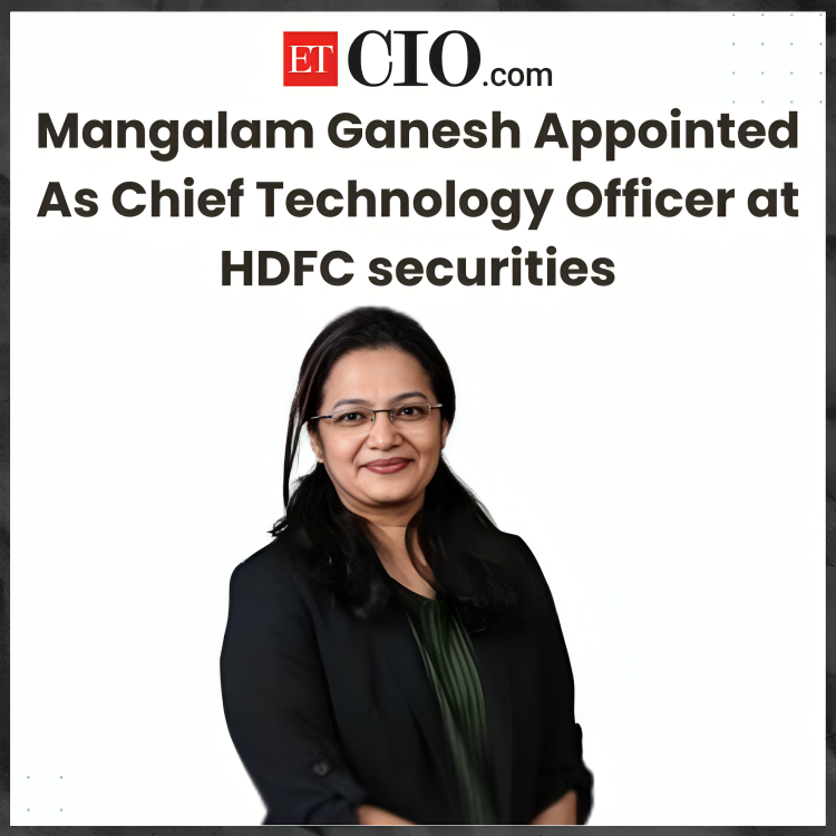 ET_CIO's tweet image. Mangalam Ganesh takes charge as the new Chief Technology Officer at HDFC Securities. 

#ETCIO #LeadershipUpdate #HDFCSecurities #CTO