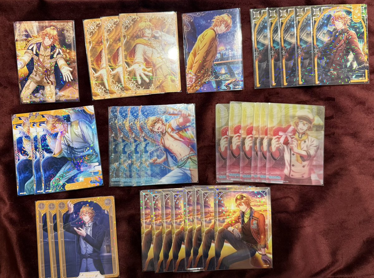 【交換譲渡】うたプリ　シャニライ　ビジュコレ vol.1 vol.2 vol.3 SR R N クリカPR BOX特典

譲:音也 真斗 那月 レン セシル 嶺二 藍 カミュ

求:蘭丸 or 1枚180円＋送料

郵送 or 土日都内手渡し
8/28 15時前後池袋手渡し可能

8枚〜でお願いします
全員分の画像はツリーです
最後のメモご確認下さい