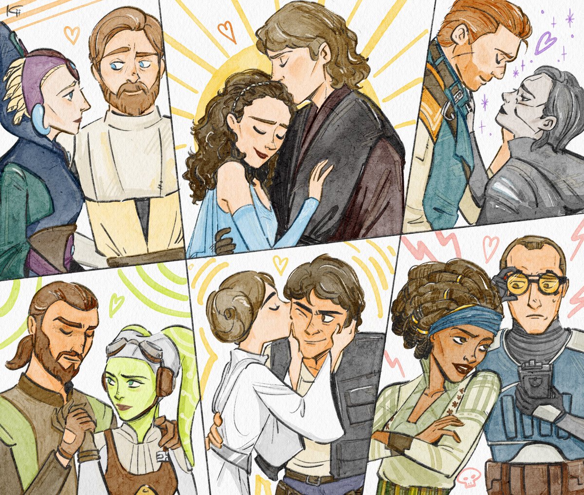 SW推しｶｯﾌﾟﾙたち…🫶

#StarWars #CloneWars #Rebels #JediFallenOrder #TheBadBatch