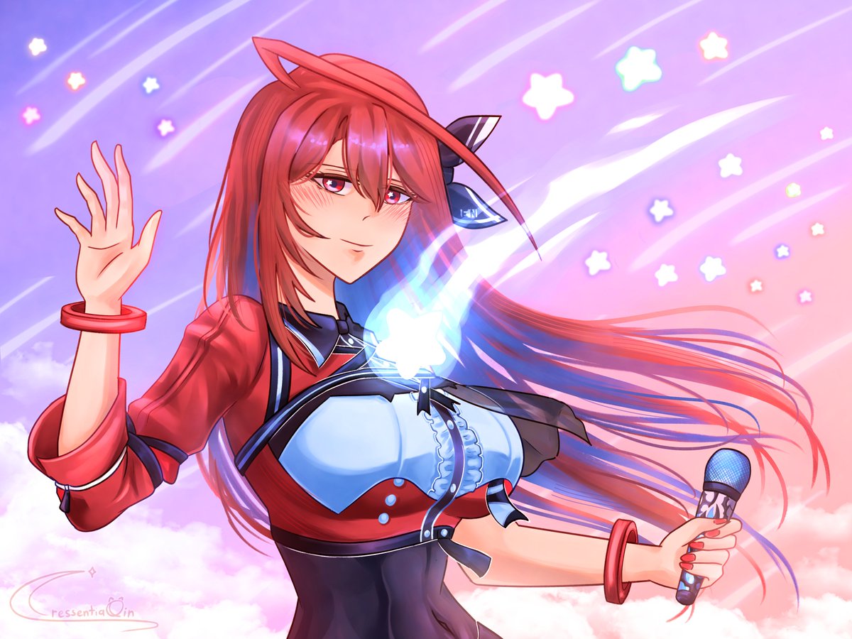 Red comet 💄☄️ #BloodflameArt