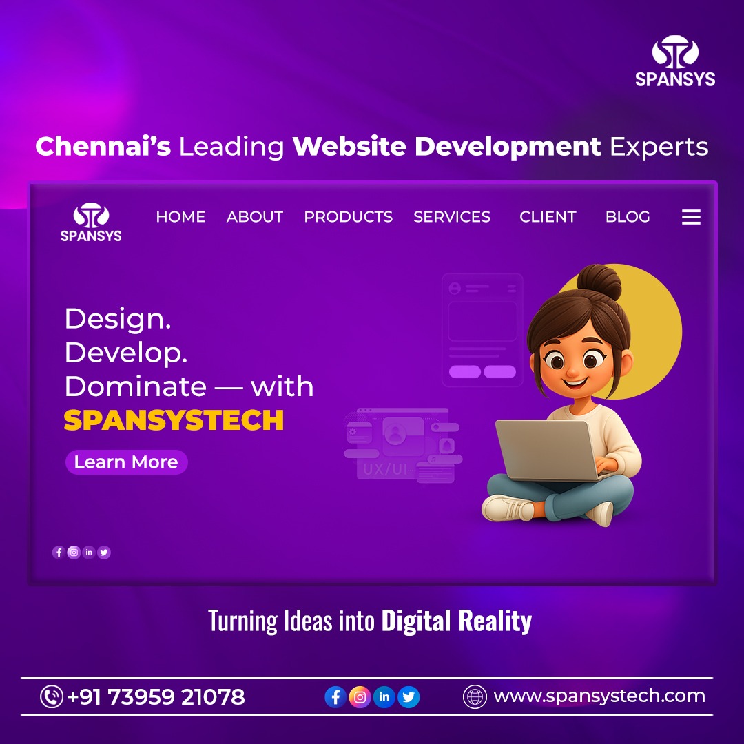 spansys_tech's tweet photo. Chennai's Leading Website Development Experts

Call - 91 7395921078 
Mail: info@spansystech.com 
Website: https://t.co/epxzzq6uVf #whatsappmarketing #seocompany #websitedesign #digitalmarketing #SMM #WebsiteDevelopment https://t.co/UVkI5mypTM