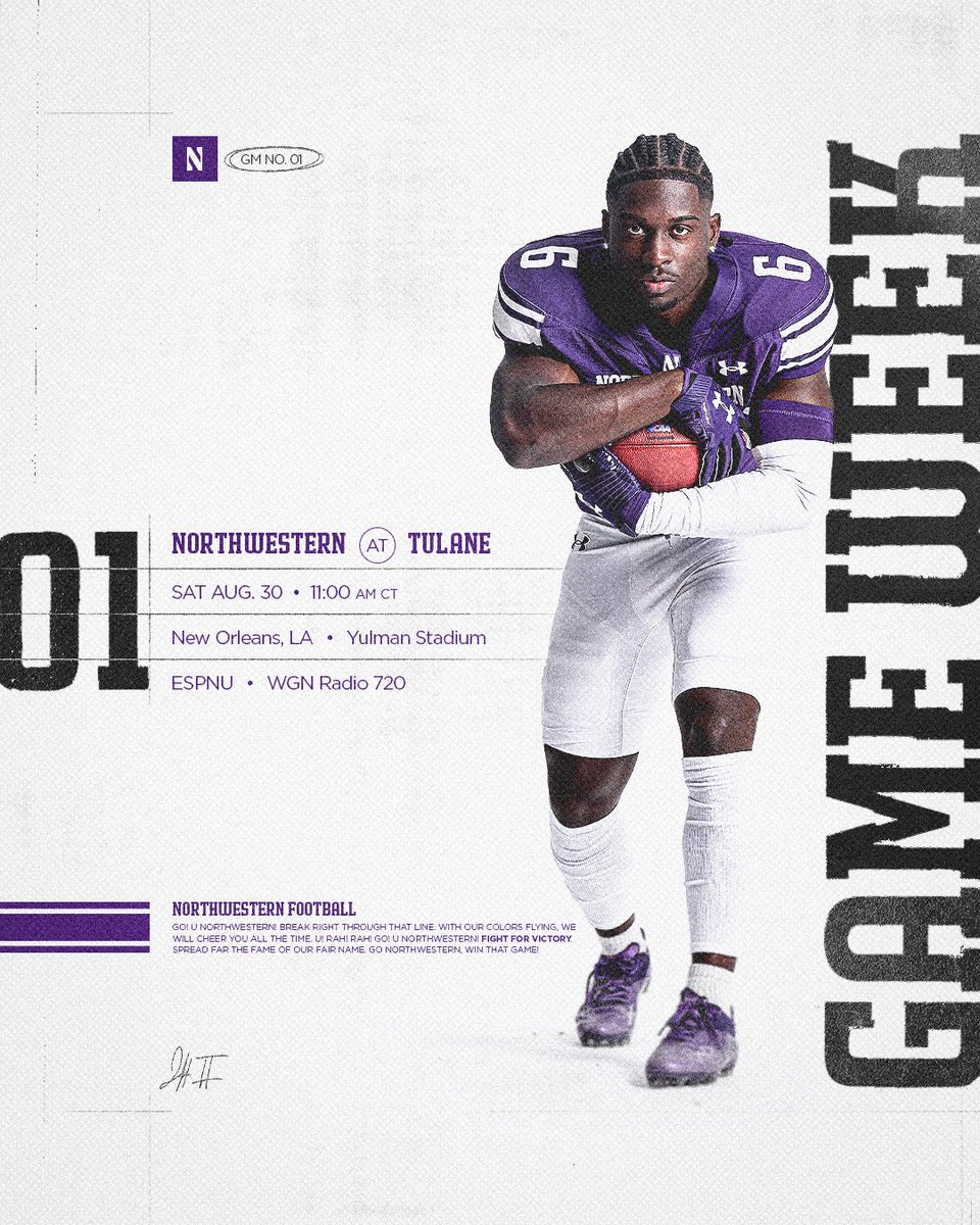 Northwestern Football (@nufbfamily) on Twitter photo Officially GAME WEEK 😼 Officially GAME WEEK 😼