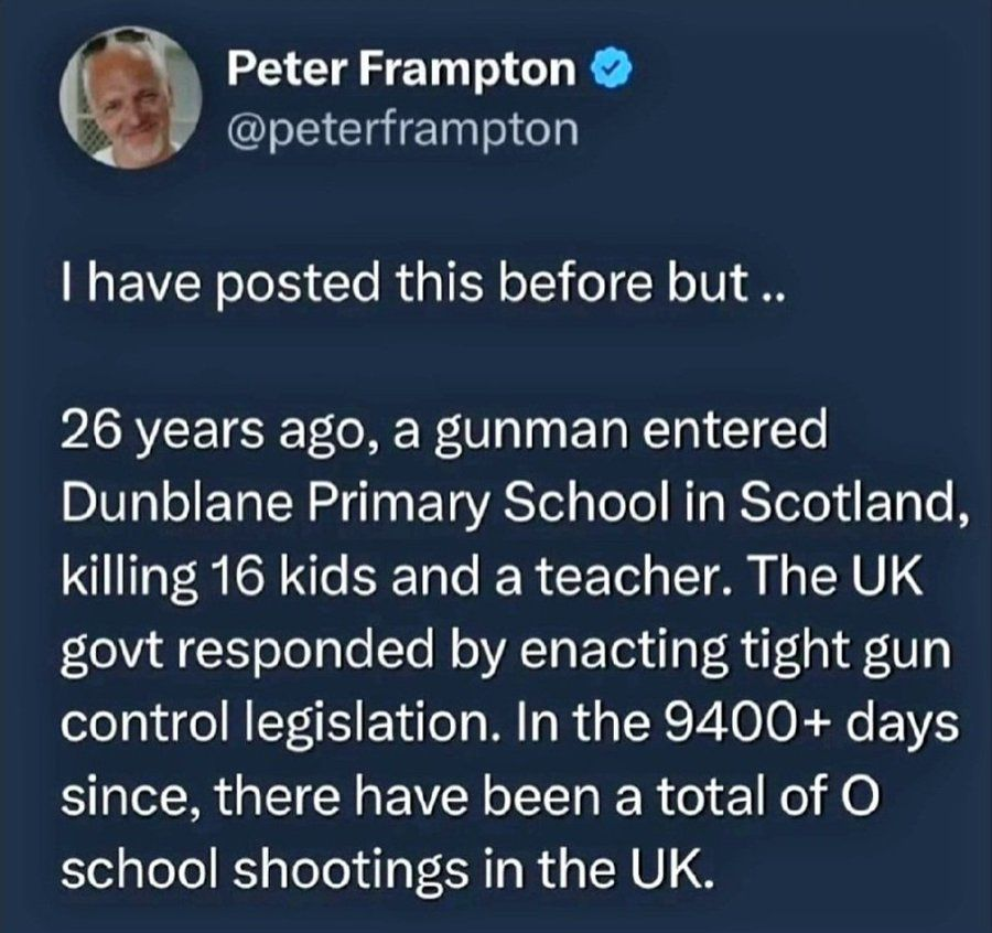 CanadianWeedWiz's tweet image. #Guns #GunControl  or #NoGunControl #PeterFranpton #SchoolShootings