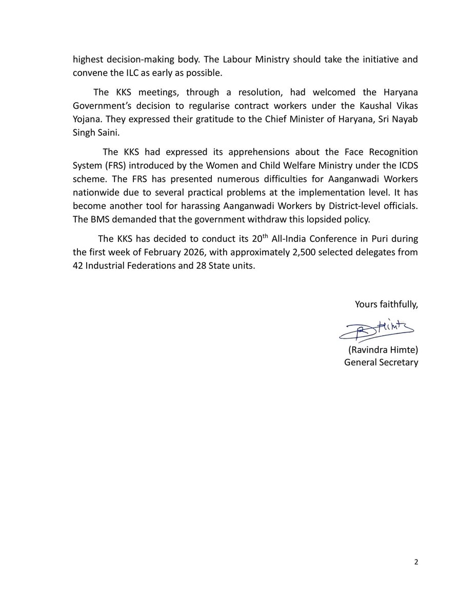 Bharatiya Mazdoor Sangh tweet media