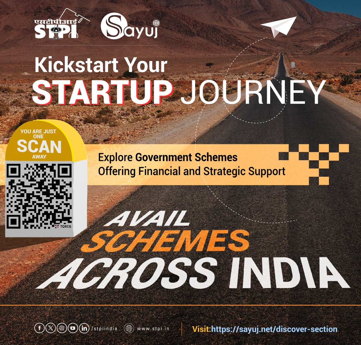stpiindia's tweet image. Explore Government Schemes on Sayuj!
SAYUJ – India’s exclusive startup community network brings together Nation’s premier Government Schemes all accessible at one place. This week, explore these Government Schemes on SAYUJ.
📌 Featured Government Schemes:
1. Biotechnology…