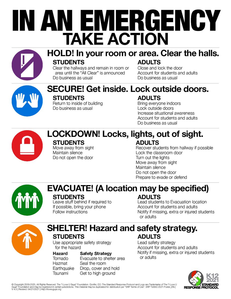 Standard Response Protocol Safety Week Reminder
bit.ly/4oPVd3P