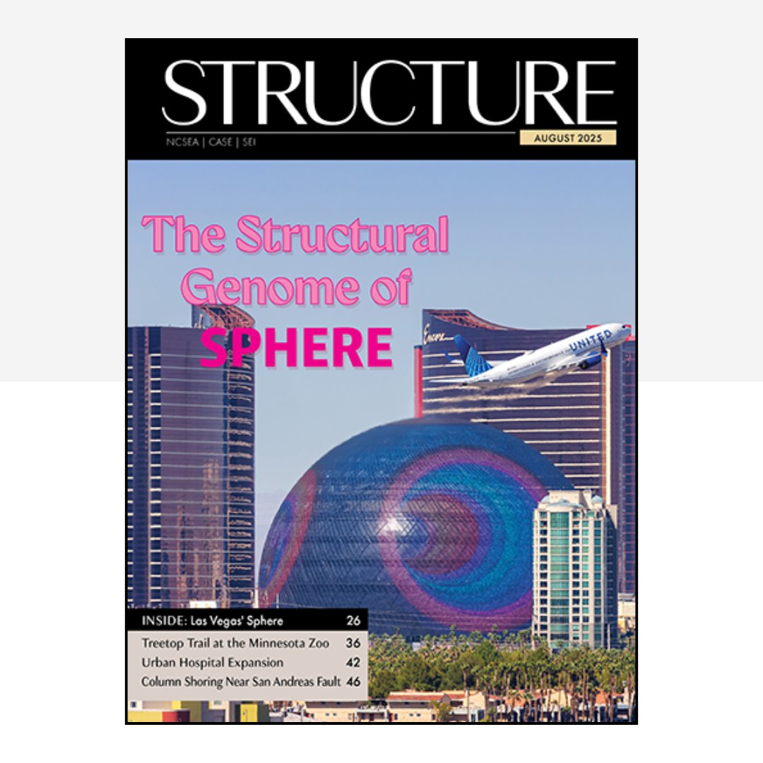 ICYMI: The August digital issue of STRUCTURE is live! This month’s spotlight: The Structural Genome of Sphere — a deep dive into the engineering behind Las Vegas’s record-breaking entertainment venue.

📖 Read the full issue now: issuu.com/structuremag/d…