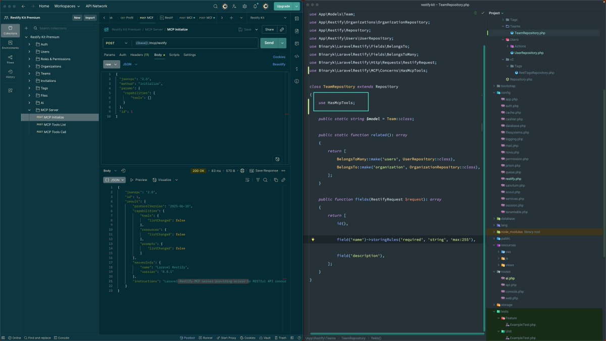 LupacescuEuard's tweet image. This is how you enable the Repository as a TOOL for the @LaravelRestify MCP server. It'll be available in 10.x later this week.
#laravel #MCP #AI