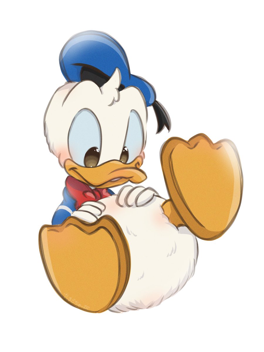 おなかいっぱいだね、ドナルド。