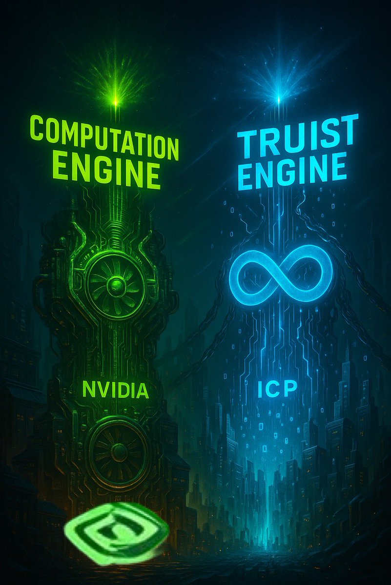iPhelipeVR's tweet image. #Nvidia → Computation #InternetComputer → Trust.
Computation created the path to AI.
But only trust will protect humanity from #ASI.
The shift is here: from centralized power to decentralized sovereignty.
And ICP is the engine of incorruptible governance.
Who’s ready for the…