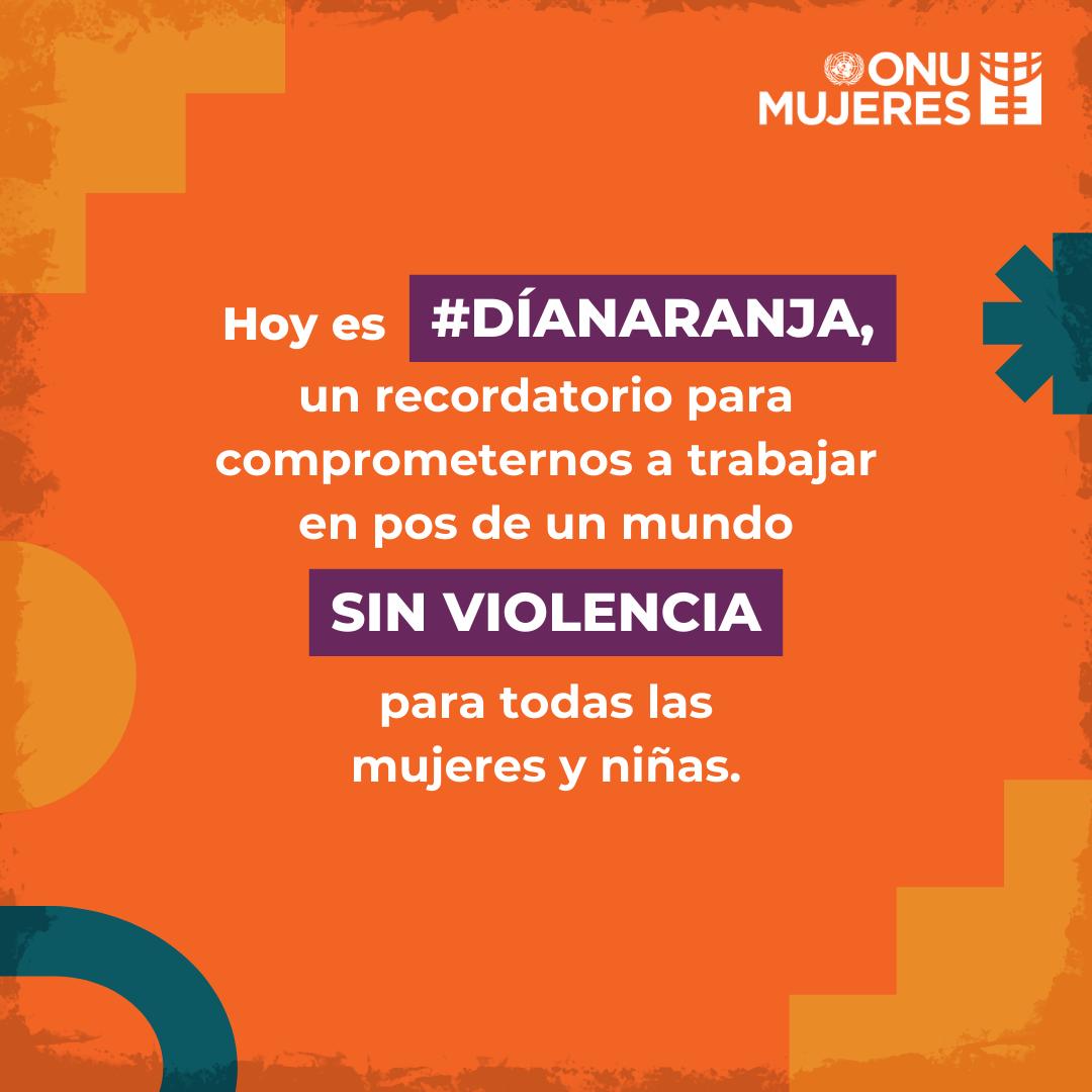 #DíaNaranja

El #DíaNaranja es una jornada para generar conciencia y prevenir la violencia contra mujeres, problemática grave que requiere la atención y acción de toda la sociedad.. 

La iniciativa forma parte de la campaña #ÚNETE de la #ONU para erradicar la violencia de género.
