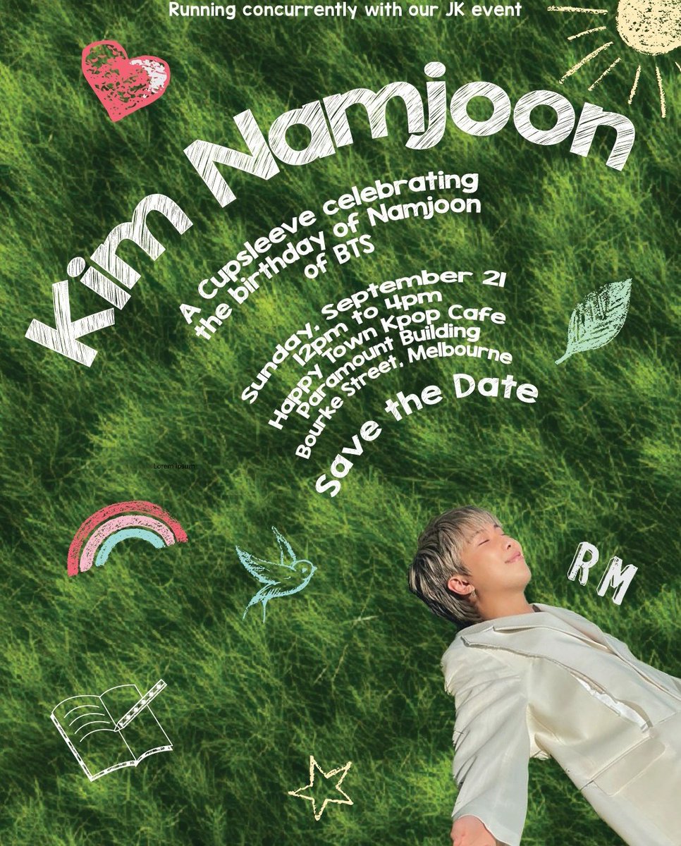 BTSMelbarmy7's tweet photo. SAVE THE DATE! It's time to get ready to celebrate our September boys. Join us from 12-4pm Sunday, Sept 21 at @happytown108 cafe. https://t.co/REbhMx3Clu
