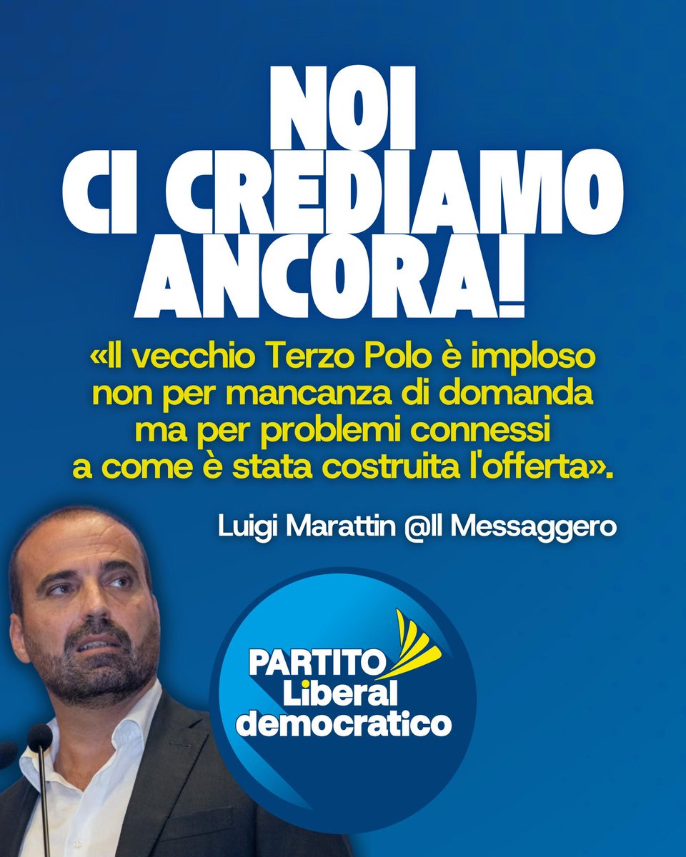 Oggi su Il Messaggero.

A tutti quelli che (in buona fede o meno) dicono che il motivo per cui non c’è più spazio per una forza alternativa al due poli è che l’ultima volta l’esperimento è fallito, il nostro messaggio è molto semplice.

Basta non ripetere gli errori del passato.