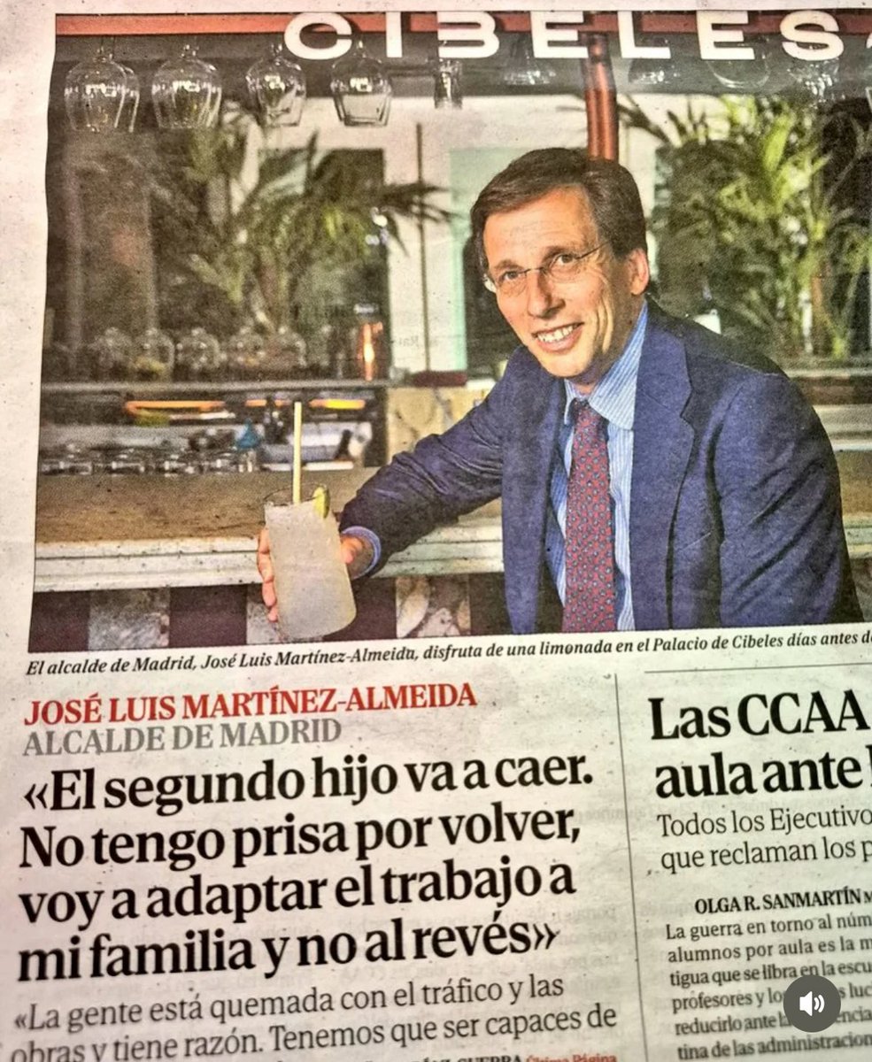 Almeida quiere para él lo que debería ser para todas las personas. En el debate de los colegios, las vacaciones, la conciliación, los horarios etc… nunca se pone el foco en la causa: el trabajo. Hay que reforzar derechos en el trabajo, pero sobre todo derechos frente al trabajo