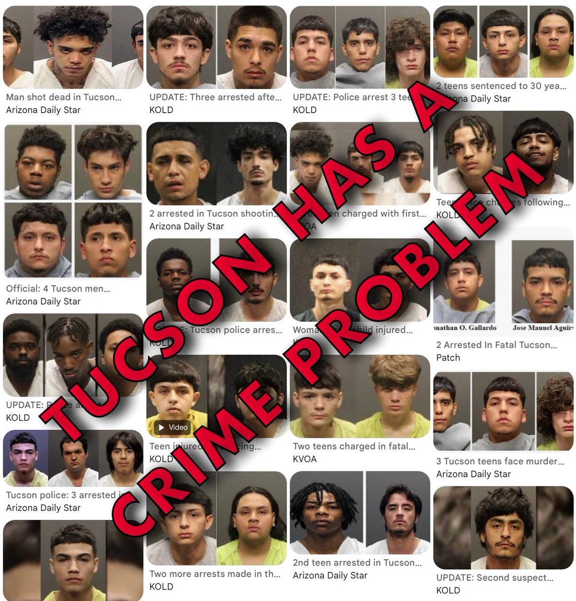 TUCSON’S CRIME PROBLEM EXPLAINED

Yesterday, I reported a factual reality - Arizona’s crime rate is now higher than Washington, DC. But why? The source is Tucson, primarily.

First, Let’s Peek Inside South Tucson:

It now has 2,402 violent crimes and 11,329 thefts per 100,000