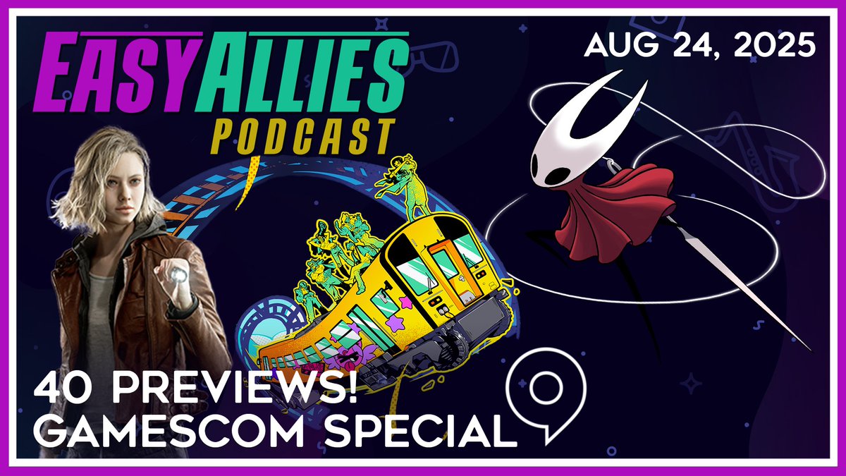 EasyAllies's tweet image. Huber and Bloodworth are back from gamescom with stories from their trip and hands-on previews for 40 games, including Resident Evil, Silksong, Denshattack, and many more.
youtube.com/watch?v=SVjr0z…

#HollowKnightSilksong #ResidentEvilRequiem #Denshattack #gamescom