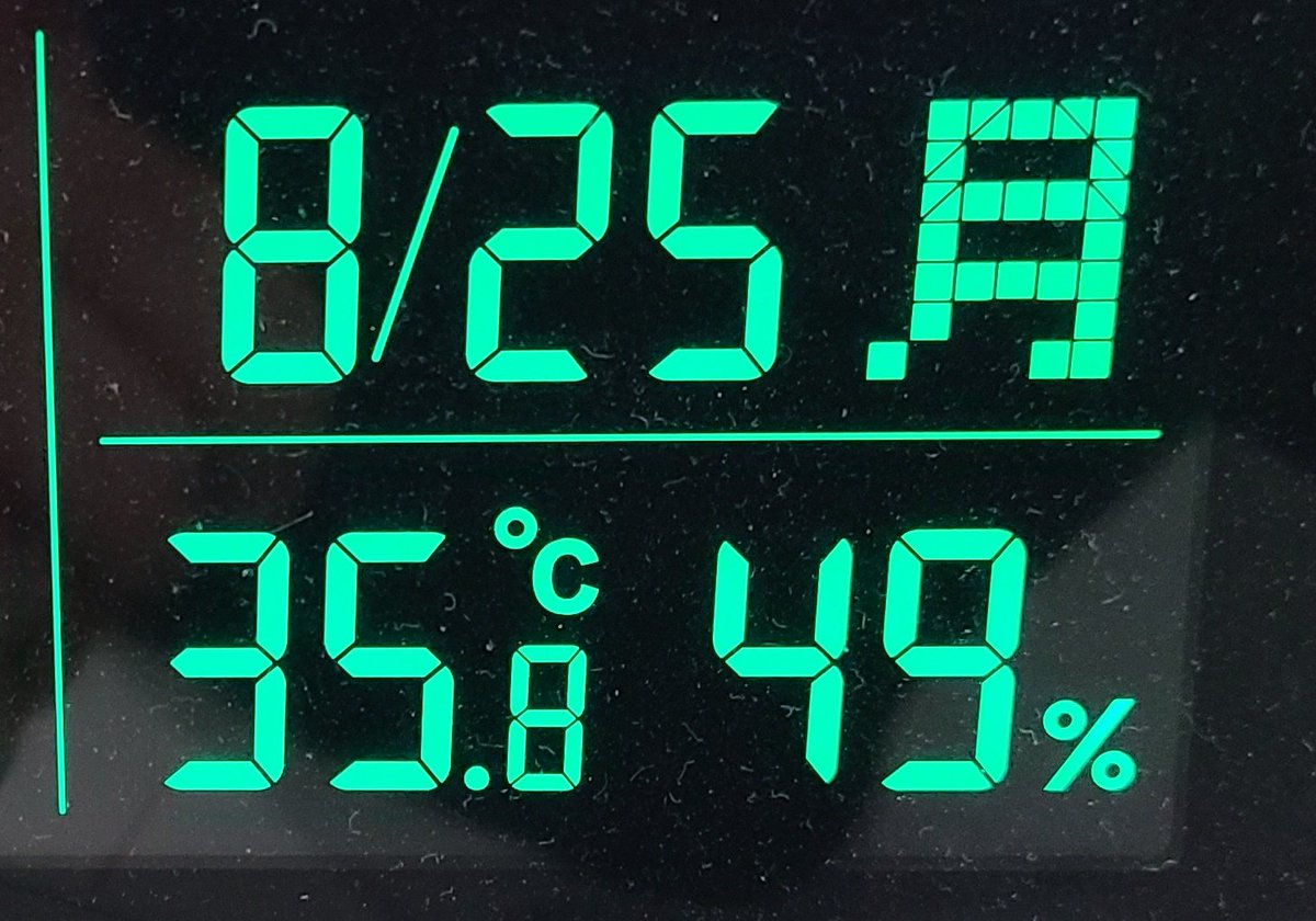 帰宅💦この時間でまだ室温が35℃超えてるんだけど。。。
