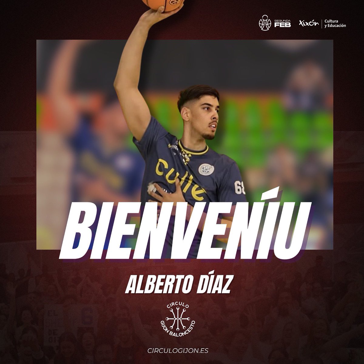 CirculoGijon's tweet image. 🚨FICHAJE 〰️ ALBERTO DÍAZ🚨
 
🏀 Interior que domina ambas manos cerca del aro, con una gran capacidad reboteadora y capaz de lanzar con acierto desde 4/5 metros
 
🙋‍♂️ALBERTO DÍAZ 
📏2.10m
⭕️PIVOT
🗓️27 años 
📊13 pts, 8R y 1T por partido

🔥¡VAMOS CÍRCULO!🔥
#somoscirculo #fichaje