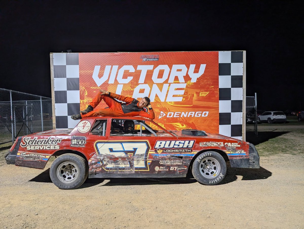 Congrats to Alex Bush on his first <a href="/HovisAutoSupply/">Hovis Auto Supply</a> RUSH Stock Car win of 2025 on Saturday night <a href="/NEWStateline/">New Stateline Speedway</a>!