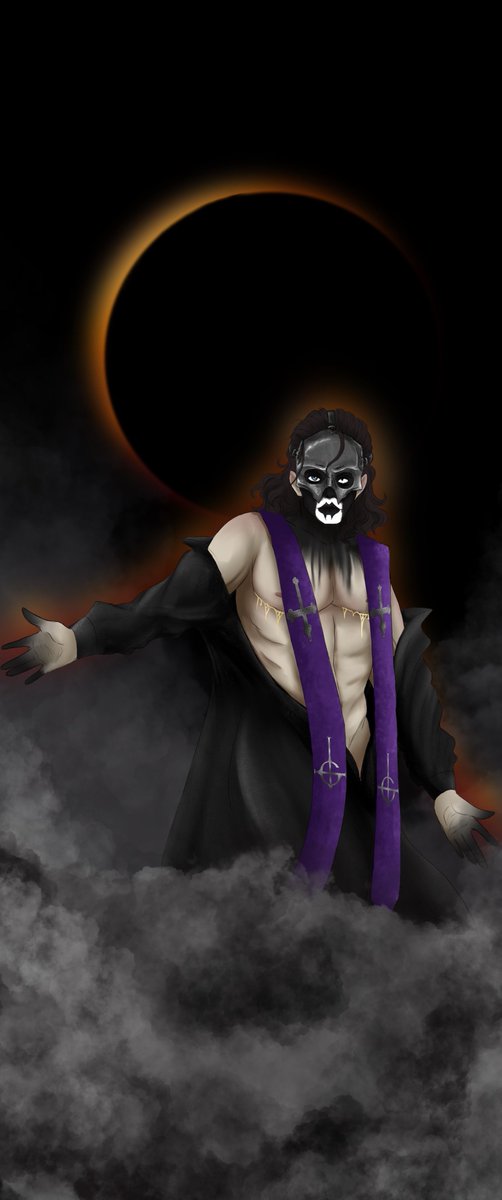 A black moon, over the Peacefield
✧ 
✧
My first proper attempt at Perpetua art. Peacefield has been stuck in my brain.

#thebandghost #ghosttwt