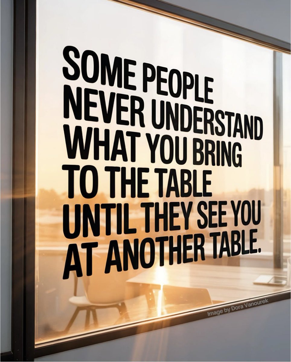 Some people will never understand your value until they see someone else respect it.

You don’t need to convince everyone why you belong there. You don’t need to justify your ambition or break yourself down for those who don’t get it.

The truth is: not everyone is meant to see