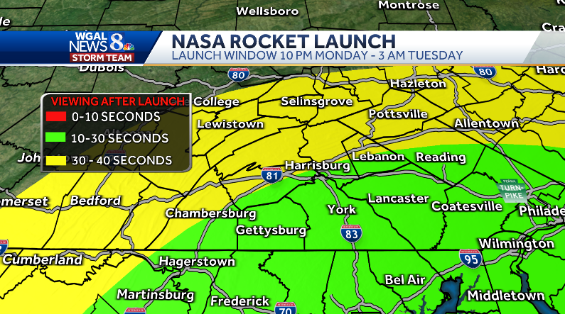 ChristineWGAL's tweet photo. 🚀 NASA ROCKET LAUNCH
The #TOMEX+ sounding rocket mission is scheduled for 10 PM from @NASAWallops! Look southeast, and you will see the rocket less than 1 minute after liftoff. Livestream will launch 5 minutes before liftoff. #NASA #Rocket #Wallops https://t.co/YewDwKzI47 https://t.co/kCQzvGrfsx