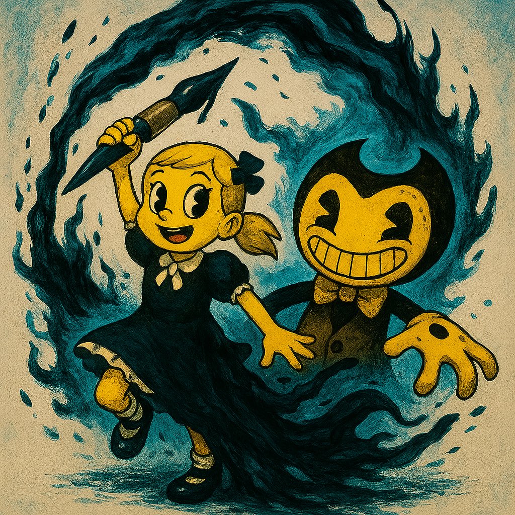 Victori71435309's tweet photo. Epic Bendy and Melody @Bendy @themeatly @BendyMovie #bendyandthedarkrevival #batdr #bendy #melody #bendyandthedarkrevivaloc #batdroc #epicmickey @BendyMovieWhen https://t.co/m5wHEzPrEp