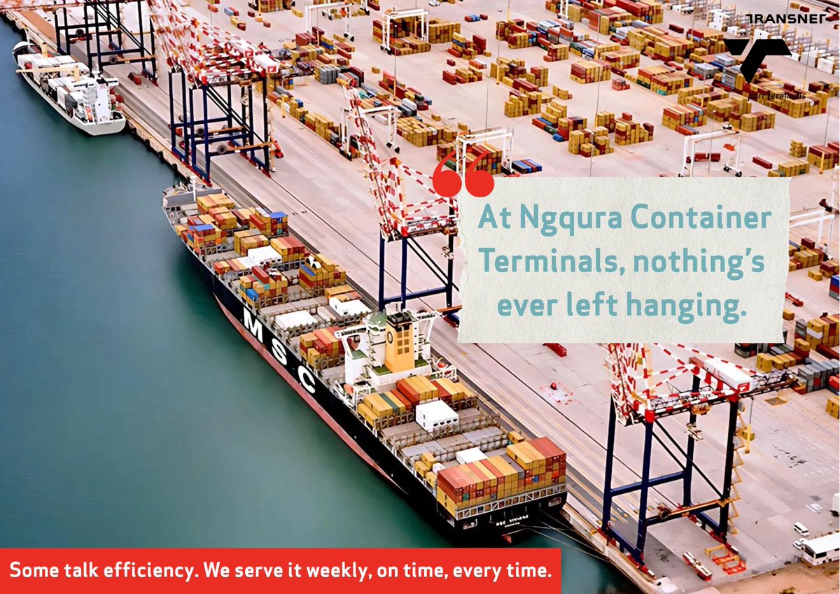 Record after record at NCT!

Week 19: 15 671 TEUs (target 14 614)
Week 20:  21 480 TEUs, our biggest week ever!

Best Performing Container Terminal (Ground Breakers League)
East London scoops Best Auto Terminal

ECT =  efficiency, teamwork &amp; world-class delivery