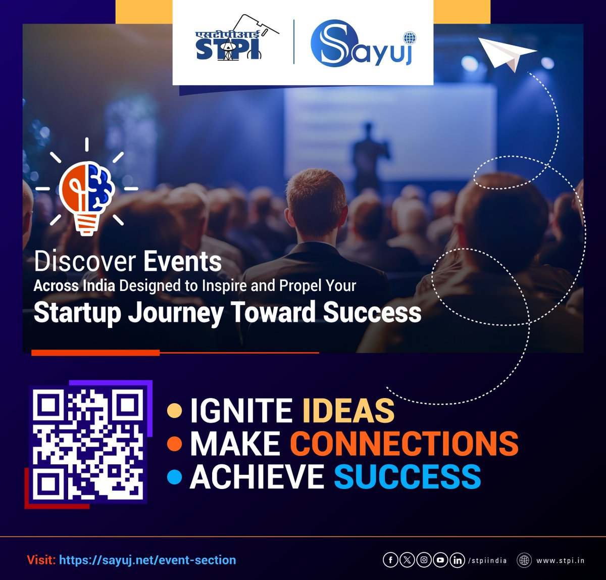 stpiindia's tweet image. Explore pan-India Startup & Innovation Events on SAYUJ!
#SAYUJ – India’s exclusive startup community network brings together India’s premier startup events all accessible at one place.
Mark your calendars 🗓️ and be part of India’s innovation drive!
📌 Featured Startup…