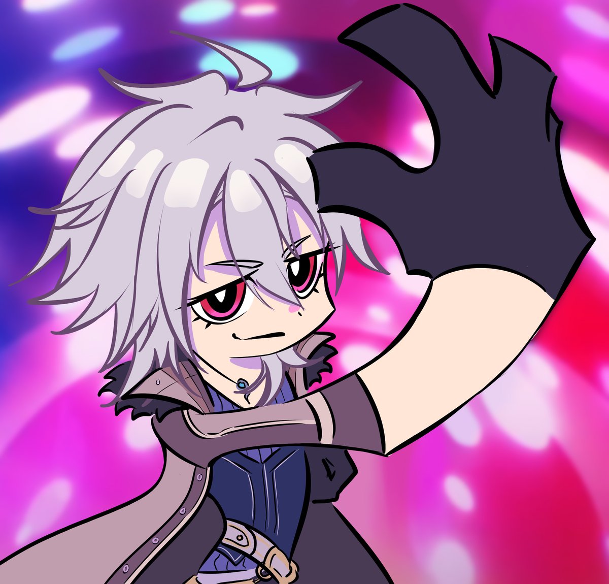 something a bit different but i cant stop listening to divine and crow is the most fitting chara i could think of... hehe 🥰umm 50 likes and i draw the stripper version.... #kiseki