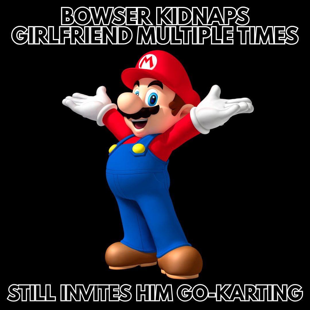 Mario logic: Kidnap my girl, but still welcome at game night🤨
.
.
#Mario #RetroGaming #Bowser