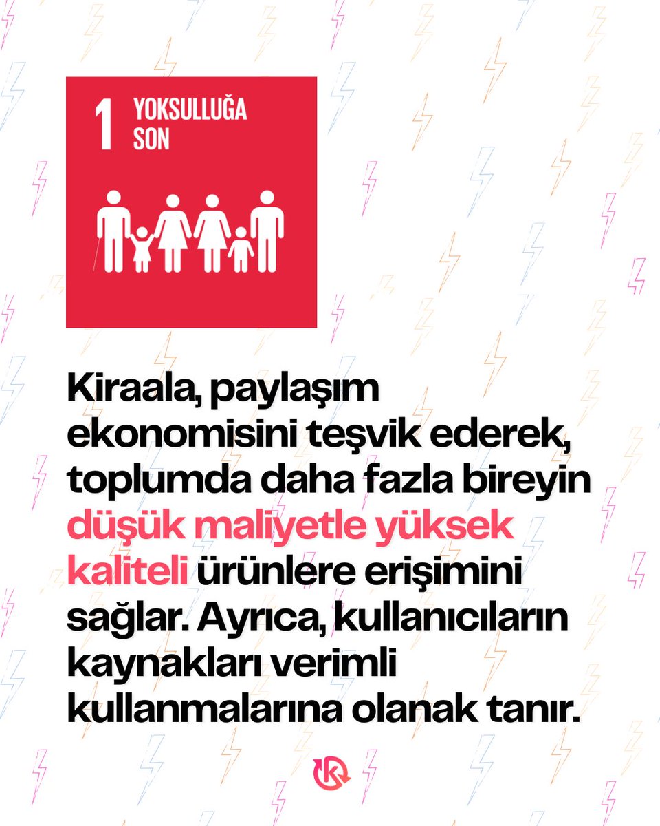 KiraalaApp's tweet photo. 🌍 Dünyamızın geleceğini önemsiyoruz! Misyonumuzda Sürdürülebilir Kalkınma Hedefleri'nden ilham alıyoruz. Birleşmiş Milletler’in belirlediği bu 17 hedef, gezegenimizi 2030’a kadar daha yaşanabilir, adil ve çevre dostu hale getirmeyi amaçlıyor. Peki biz bu planın neresindeyiz?

Biz, satın almak yerine kiralamayı teşvik ederek oyunun tam merkezindeyiz. Daha az tüketim, daha çok paylaşım, daha az karbon ayak izi ve daha mutlu bir gezegen için çalışıyoruz. 🌱

💡 Kiraala ile dolabında, garajında ya da depoda duran ürünleri başkalarının deneyimlemesine izin verebilirsin. İhtiyacın olduğunda ise satın almak yerine kiralama modelini kullanabilirsin. Böylece hem cebin kazanır, hem gezegen nefes alır. Sen de şimdi aramıza katıl, geleceği birlikte dönüştürelim! 😍

#Kiraala #PaylaşımEkonomisi #EşyaKiralama #Sürdürülebilirlik #SKA