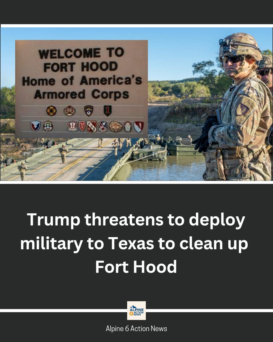 President Trump said he would deploy the National Guard to Killeen, Texas to clean up a crime-ridden Fort Hood.