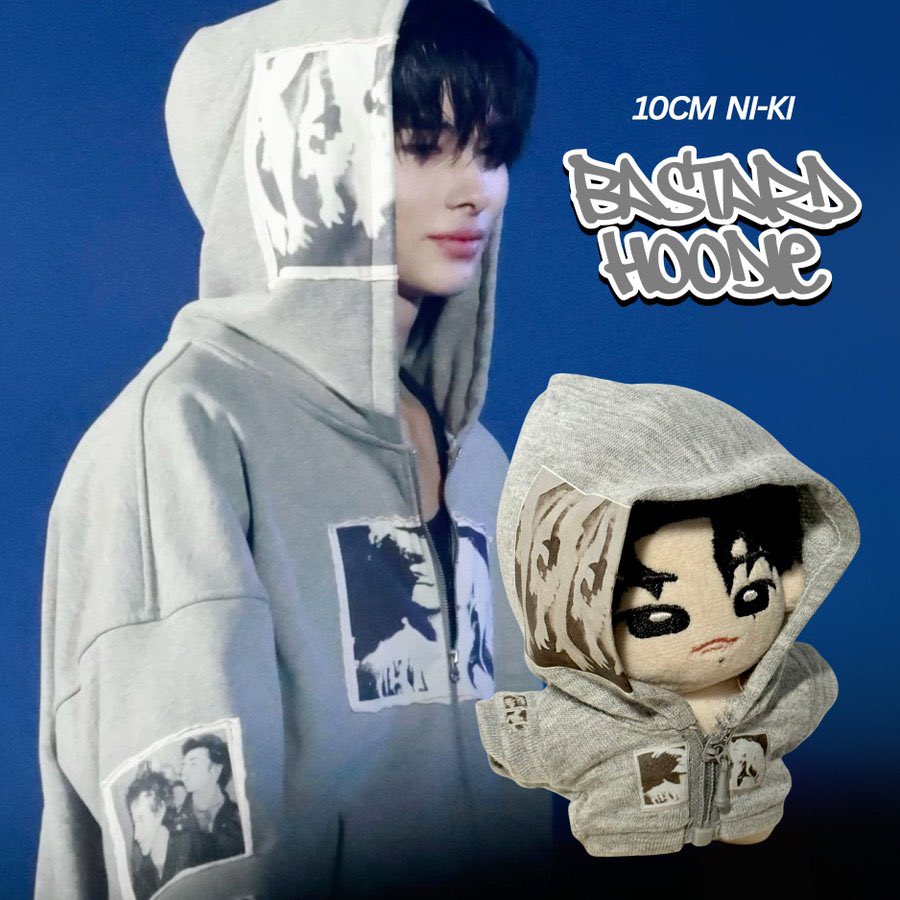 🇸🇬 SG GO] ENHYPEN NIKI 'BASTARD HOODIE' 10cm Doll outfit by