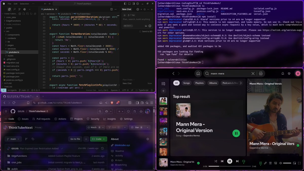 UtkDev's tweet image. What’s stopping you from coding like this? 👇
🤔